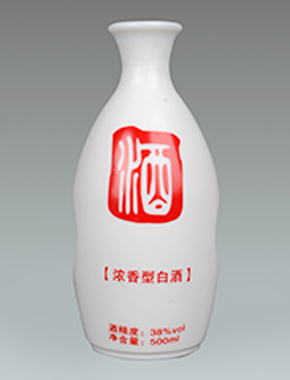 泸州乳白酒瓶