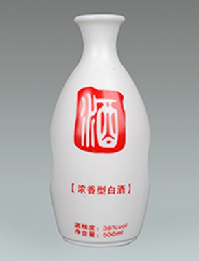 泸州乳白酒瓶